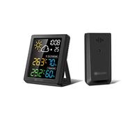 Mini Color Screen LCD Weather Station Alarm Clock Smart Hygrometer Thermometer Snooze Desktop