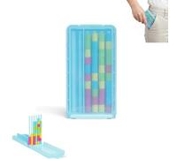 Mini Color Stack Challenge - Portable Brain Teaser Travel Game with 40 Color Rings, Compact Stack and Sort Color Ring Puzzle Challenge, Fun Gift for Focus and Logic Training (1PC)