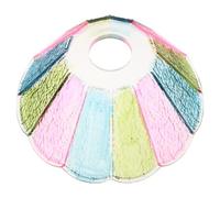 Mini Colored Glass Pleated Petal Lamp Shade for E27 E14 Fixtures | French Style, Art Deco Flair, Glare-free Diffusion, for Wall Sconces and Lounge Areas