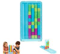 Mini Colour Stack Challenge Game, Compact Stack and Sort Color Ring Challenge, Perfect Fun Gift for Focus and Logic Training (1 Pcs)