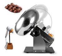 Mini Commercial Chocolate Panning Machine,Chocolate Coating Machine,Candy Coater Machine Coater Sugar External Hair Dryer for Drying