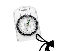 Mini Compass | Acrylic Model Orientation | Portable Tool | Lightweight Map Reader, Weather Resistant - Hiking Travel Accessory for Kids, Women, Adventures at the