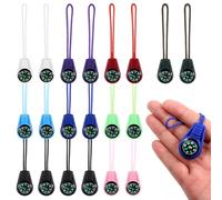 Mini Compass, Button Compass Small Multi-Color Outdoor Camping Hiking Pocket Compasses Paracord Hiking Survival Small Compasses