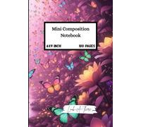 Mini Composition Notebook | Look-A-There, LLC: Butterfly Edition | 6x9 inches | 100 Page Count | Butterfly Themed Notebook or Mini Journal | ... Notebook | Girly Notebook for Girls and Women