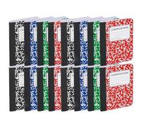 Mini Composition Notebooks, Mini Composition Books Bulk, Small Pocket Notebook, for Kids Students College Office, Pocket Size Journaling Notebooks, 4 Colors, 4.5 x 3.25 inch, 80 Sheets/Book (12 Pack)