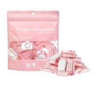 Mini Compressed Washcloths - Compact Travel Towels for | Soft Absorbent Facial Tissue with Reusable Build & Easy Expansion for Outdoor Camping Hotel Gym Spa Makeup Beauty Shower Househol