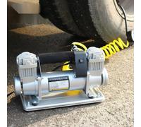 Mini Compressor, Dual Cylinder Car Air Pump for Tyres, Portable 12V/24V Inflator for Quick Inflation On The Go