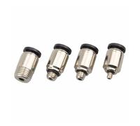 Mini Connector Pneumatic Quick Connector 3mm 4mm 5mm Outer Thread M3 M4 M5 M6 M7 Round Straight Connector POC3-M5 POC4-M3(POC5-01)