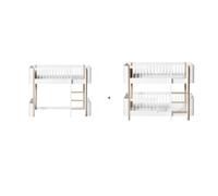 Mini+ Conversion Kit, Low Loft to Low Bunk Bed White one size