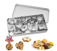 Mini Cookie Cutter Set, 30 Small Biscuit Cutters 10 Styles in 3 Sizes, Cookie Cutters, Stainless Steel Pastry Baking Mould, Shapes Cutter for Cutting Polymer Clay Pastry Dough Pie Crust and Fruits