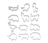 Mini Cookie Cutter Set with Box | 12 Stainless Steel | Chocolate Mould Baking Biscuits for Fortui, Bread, Chocolate, Pasta and Pastries