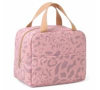 Mini Cool Bag, Small, Portable Cool Box, Waterproof Thermal Bag | Insulated bag for on the go, reusable, for work, lunch, school, office, camping or travel (pink)