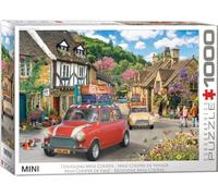 Mini Cooper 1000pc jigsaw puzzle by Eurographics. Licensed
