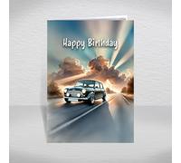 Mini Cooper Birthday Card for Friends & Family - British Classic Car Mini Icon for Racing Fans, Collectors & Retro Motoring Enthusiasts: Birthday Card (Size A5)