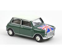 Mini Cooper S 1964 Almond Green and Flag on Bonnet 1:54 Model 310524 Norev