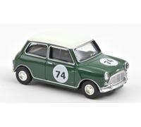 Mini Cooper S 1964 Almond Green with Number 74 1:54 Model 310525 Norev