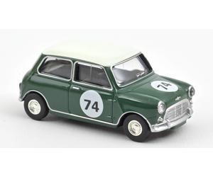 Mini Cooper S 1964 Almond Green with Number 74 1:54 Model 310525 Norev