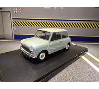 Mini Cooper S 1965 Mk1 Dove Grey Blue Austin Diecast 1:24 Scale Model 124183