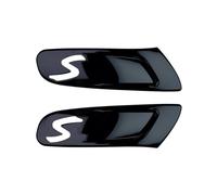 Mini Cooper S F55 F56 F57 Car Fender Turn Signal Covers,Car Side Fender Marker Light Housing Cover Accessories For MINI Cooper S F56 F55 F57 2Pcs/Set (Glossy Back(2pcs))