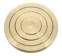 Mini Copper Bagua Plate Ornament Tai Bagua Pattern | Portable Solid Design, Shiny Golden Finish, Easy to Clean, Soothing Visual Effect, for Decor Use