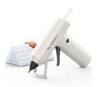 Mini Cordless Glue Gun with 20 Glue Sticks, Quick-Heat Rechargeable Hot Glue Gun with Precision Nozzle & Auto-Off Function - Perfect for Crafting, Scrapbooking, Gift Making and Home DIY Repairs, White