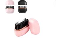 Mini Cordless Hair Straightener Brush, Rechargeable Portable Straightening Brush, 3-Stage Temperature Control, 10-Second Fast Heating, for Hair and Beard