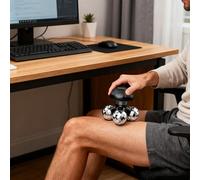 Mini Cordless Massager - Handheld Massager - Deep Tissue Body Massage with Electric Vibration, for Back, Neck, Hands, Shoulders, Powered by 3AAA Battery or USB Cable