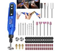 Mini Cordless Rotary Tool,Engraving Pen Power Rotary Tool Kit with 80 Accessories&5-Speeds,Hand Drill Rotary Cutter Wood Carving Tools 3.7V for Sanding,Polishing,Drilling,Etching