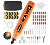 Mini Cordless Rotary Tool Kit, 5-Speed and USB Charging with 61 Accessories, Multi-Purpose 3.7V Power Rotary Tool for Sanding, Polishing, Drilling, Etching, Engraving, DIY Crafts