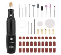 Mini Cordless Rotary Tool, Mini Electric Grinder 5-Speed 8000rpm to 16000rpm Rotary Tool Kit Drill Polishing Kit with 40 Accessories, Mini Angle Grinder for Sanding, Polishing, Drilling, Engraving