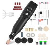 Mini Cordless Rotary Tool Set, 108Pcs Accessories, 3.7V 5000-18000rpm Rotary Tool Kit USB Rechargeable with LED Display, Mini Electric Grinder for DIY Engraving, Grinding, Polishing