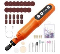 Mini Cordless Rotary Tool Set,72Pcs Accessories, 5-Speed 3000rpm to 15000rpm Rotary Tool Kit USB Rechargeable with Light Mini Electric Grinder for DIY Work Engraving Grinding Polishing