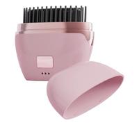 Mini Cordless Straightener, 2-in-1 Cordless & Portable Hair Straightener and Volume Comb, 30-Second Rapid Heating, Anti-Burn, Plant Protein Coating, for Travel and Everyday use (Pink)