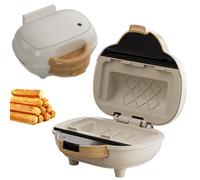 Mini Corn Dog Maker, 500W Sausage Roll Machine with Ceramic Glaze Non-stick Coating Plates, Hot Dog Cheese Stick Press Iron, for Sausage, Hot Dog, Breakfast, Sandwich & Waffle