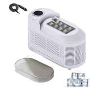 Mini Countertop Ice Maker, Portable Square Ice Maker with Auxiliary Tool, Dual Power, 8 Cubes in 10 Mins, Low Noise, Compact Ice Making for Home Camping Office Bar Party Car