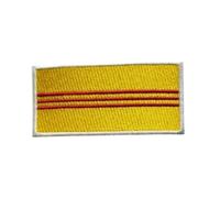 Mini Country Flag Patches 3×2 cm - Embroidered Iron-On/Sew-On National Badge Set for Jackets, Backpacks, Hats & DIY Craft (South Vietnam)