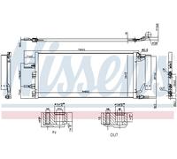 NISSENS 940759 Air conditioning condenser