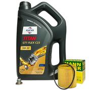 Mini Coupe R58 1.6 Petrol Oil Service Kit. Fuchs Titan Flex C23 5W30 MANN Filter