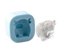 Mini Cow Mold - Cute Cow Ice Block Mold for Whiskey Cocktail | Mini Animal Mould | for Home Kitchen Barbecue Summer Party Social Gatherings Coffee Lemonade Drinks