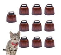 Mini Cowbell - Christmas Jingle Bells Metal Cow Bells Craft | Retro Decor Goat Collar, Small Bell for Cow Horse Sheep, Pets Anti-theft Accessories