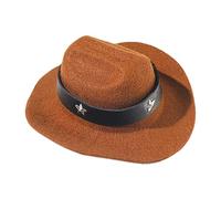 Mini Cowboy Hat for Robot Decoration - Weştern style Car Interior Accessory | Small Fancy Dress Hat | Incorporates Classic American Western Elements for Fun and Interactive Jôurney Decor