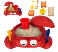 Mini Crab Sandbox Set Desktop Zen Garden Set with Sand Mold and Tools The Red Crab Design is for Stress Relief and Meditation Adult Sensory Sandscape Set for Home and Office Decoration Beach