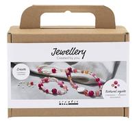Mini Craft Kit Jewellery, Necklace and Bracelet, Pink, 1 Pack