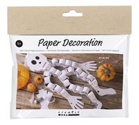 Mini Craft Kit Paper Decorations - Make Your own Skeleton - Black/White - Suitable for Ages 5 and Up