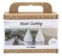Mini Craft Kit Resin Casting - Christmas Trees - White - 1 Pack