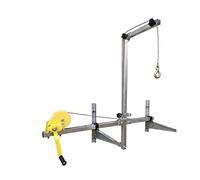 Mini Crane with 20m Winch - Foldable Outdoor Tools for Efficient Side Lifting & Height Installation - Ideal for Air Conditioning Units & Heavy Equipment Setup