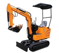 Mini Crawler Excavator with Hydraulic Thumb, Canopy for Gardening, Farming, Park, and Road Micro Excavation