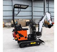 Mini Crawler Excavator with Rubber Tracks, Perfect for Gardening, Farming, and Roadwork