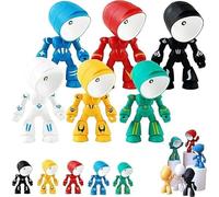 Mini Creative Robot Table Lamp,LED Mini Night Light Lonely Robot,2026 New Lonely Cartoon Cute Design Companion Table Light,Portable Adjustable Robots Lamp for Bedroom,Home,Office,Children Gift (6PC)