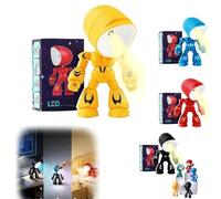 Mini Creative Robot Table Lamp,LED Mini Night Light Lonely Robot,2026 New Lonely Cartoon Cute Design Companion Table Light,Portable Adjustable Robots Lamp for Bedroom,Home,Office,Children Gift (YW1)
